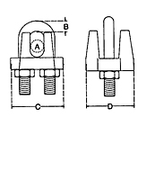 Wire Rope Clip Dim.